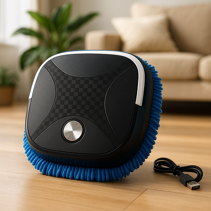 منظف الممسحة الروبوتية 2 في 1 للمسح الجاف والرطب - أوتوماتيكي وقابل لإعادة الشحن